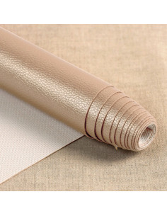 Karla Star-achtige coupon 140 cm x 50 cm - Donker metallic taupe