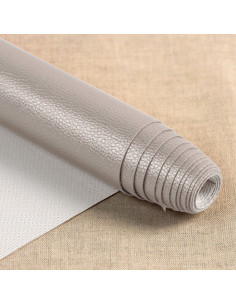 Karla Star-achtige coupon 140 cm x 50 cm - Lichtgrijs metallic