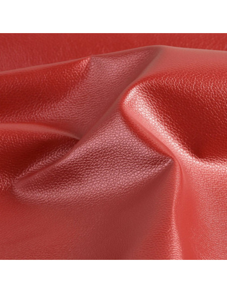 Karla Star-achtige coupon 140 cm x 50 cm - Donkerrood metallic