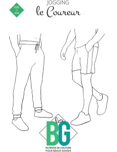 Jogging- en shortpatroon voor heren Le Coureur - Les BG
