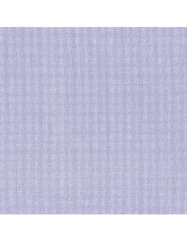Geweven katoenen stof met kleine ruitjes Mauve - La Maison Naïve