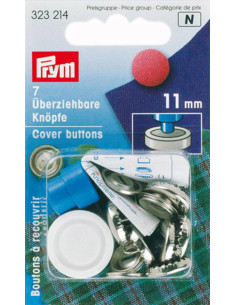 Doos met 7 knopen om te bekleden met gereedschap 11 mm