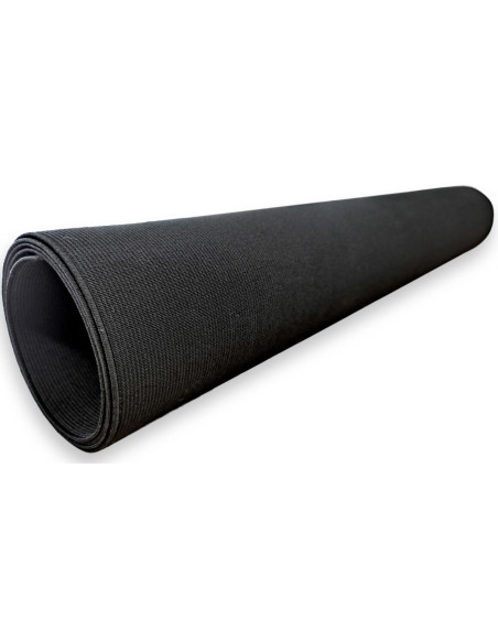 Extra brede zwarte elastische band - 45 cm x 1 meter