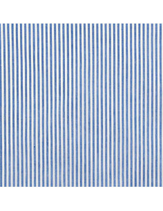 Katoenen popeline stof - Fijne strepen - Blauw 2