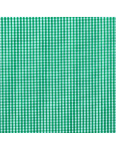 Katoenen popeline stof - Vichy kleine ruitjes - Groen 2