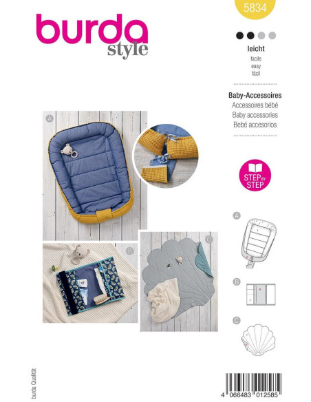 Babyaccessoires patroon - Burda 5834