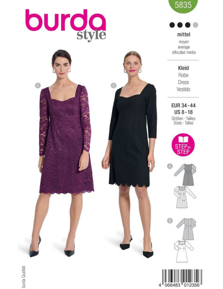 Jurkpatroon - Burda 5835