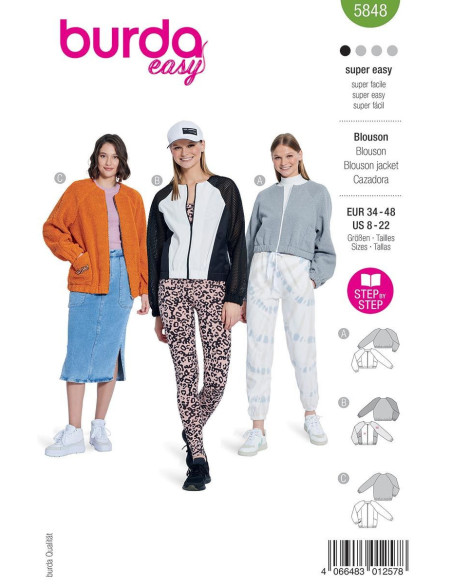 Jas patroon - Burda 5848