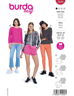 Blousepatroon - Burda 5849