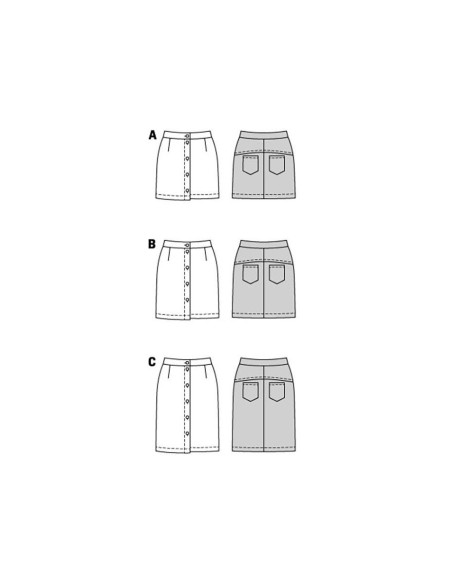 Rokpatroon - Burda 5857