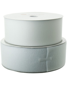 VELCRO® merk naaibaar wit 100 mm breed rol van 25 meter