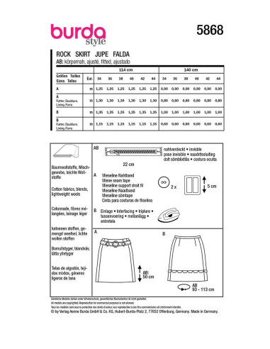 Rokpatroon - Burda 5868