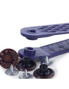 Doos met 8 jeansknopen 17mm 2