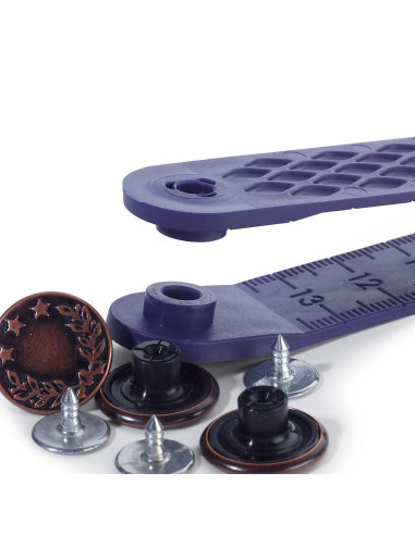 Doos met 8 jeansknopen 17mm