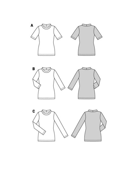 T-shirt patroon - Burda 5876
