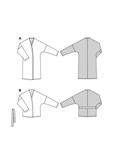 Jas- en mantelpatroon - Burda 5883