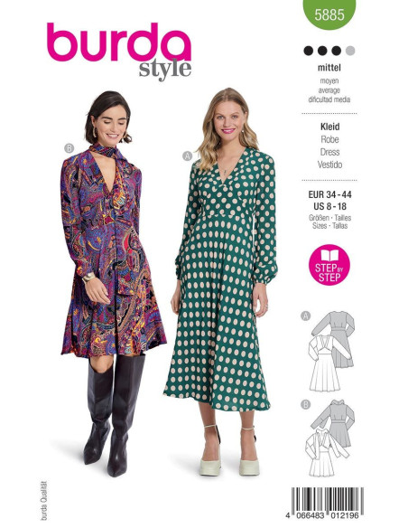 Jurkpatroon - Burda 5885