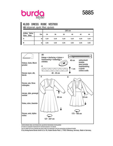 Jurkpatroon - Burda 5885