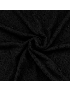 Jacquard gebreide stof - Zwart