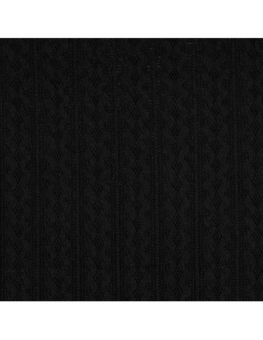 Jacquard gebreide stof - Zwart