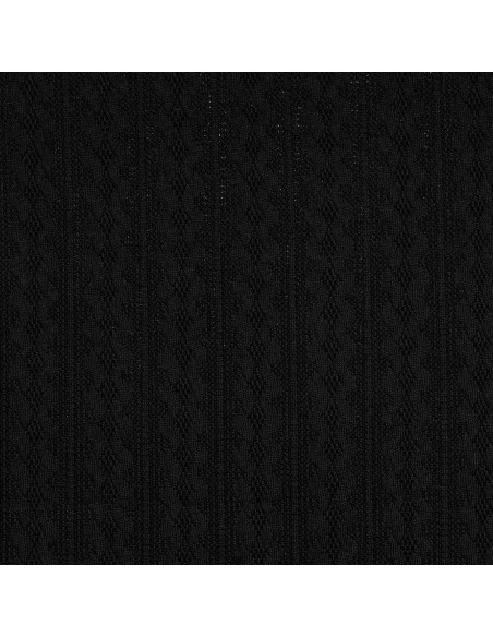Jacquard gebreide stof - Zwart