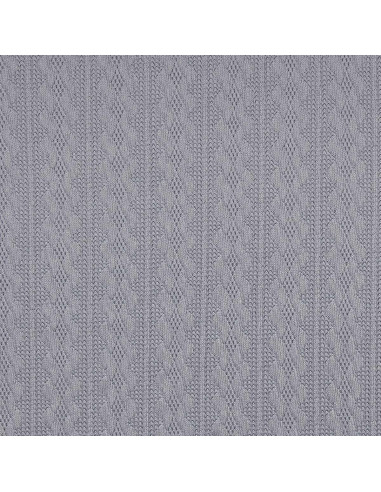 Jacquard gebreide stof - Grijsblauw