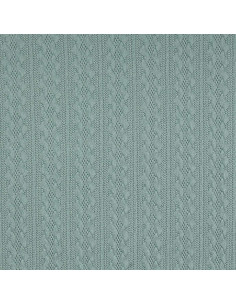 Jacquard breiselstof - Grijsgroen 2