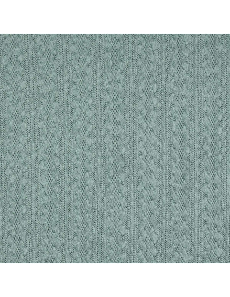 Jacquard breiselstof - Grijsgroen