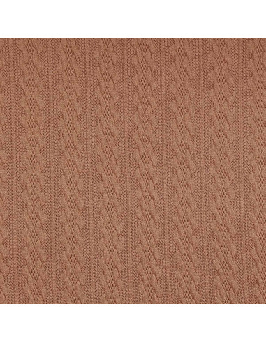 Jacquard gebreide stof - Donkerbeige