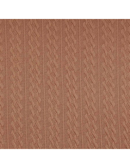 Jacquard gebreide stof - Donkerbeige