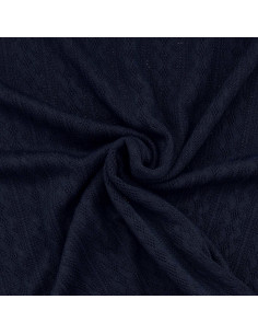 Jacquard gebreide stof - Marineblauw
