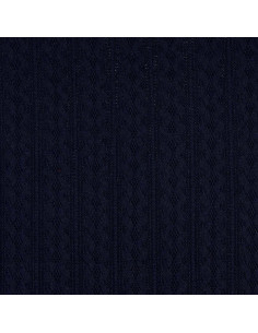 Jacquard gebreide stof - Marineblauw 2