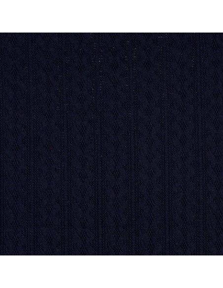 Jacquard gebreide stof - Marineblauw
