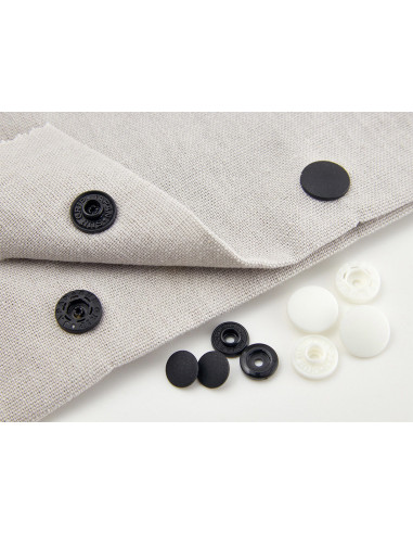 Magische drukknopen zonder tang 13 mm - Wit