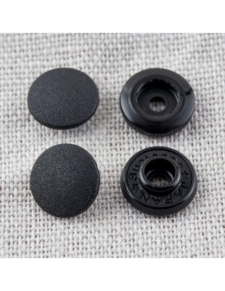 Magische drukknopen zonder tang 9 mm - Zwart