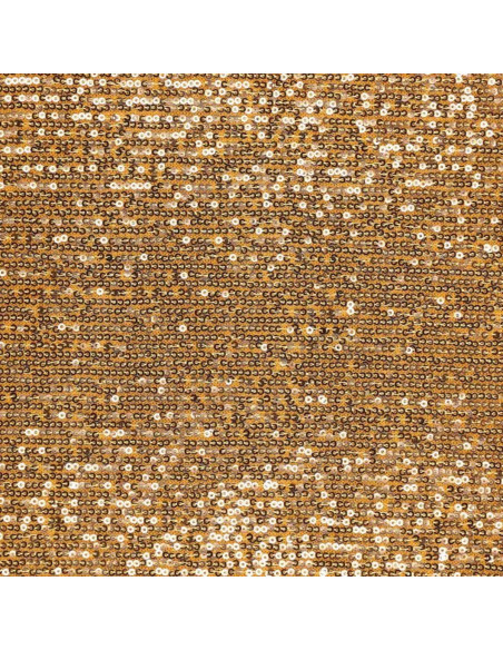 Stretch paillettenstof - Goud