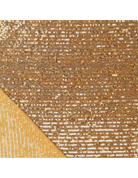 Stretch paillettenstof - Goud