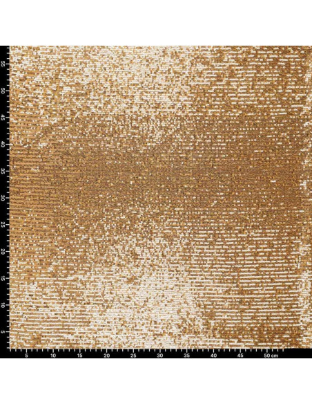 Stretch paillettenstof - Goud