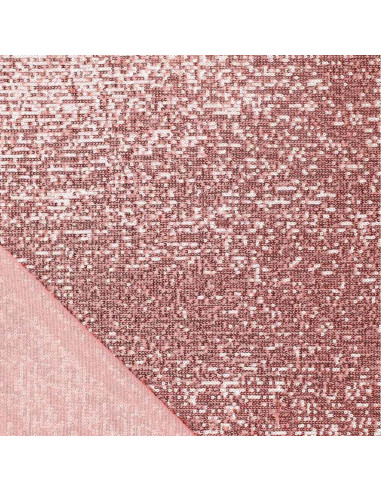 Stretch paillettenstof - Roze