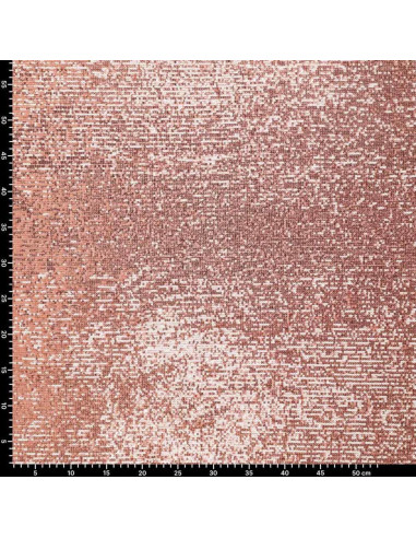 Stretch paillettenstof - Roze