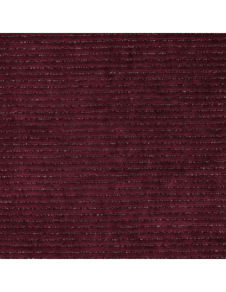 Gestreepte lurex fluweelstof - Bordeaux
