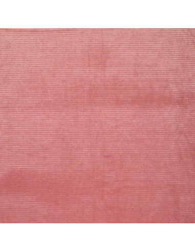 Gestreepte lurex fluweelstof - Oudroze