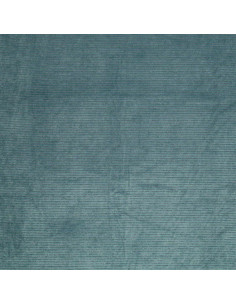 Gestreepte lurex fluweelstof - Blauwgrijs 2