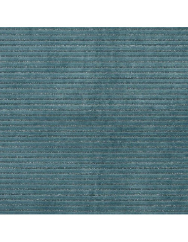 Gestreepte lurex fluweelstof - Blauwgrijs
