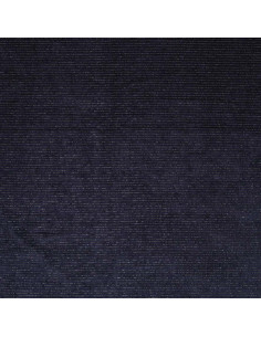 Gestreepte lurex fluweelstof - Marineblauw 2