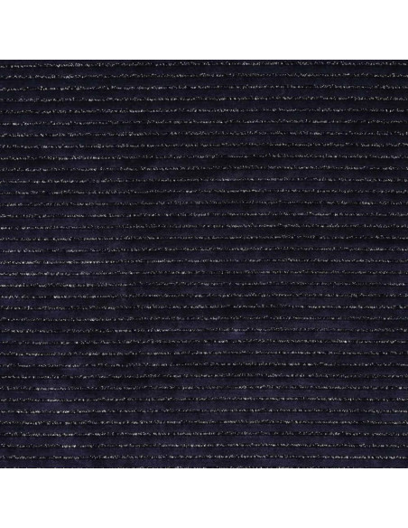 Gestreepte lurex fluweelstof - Marineblauw
