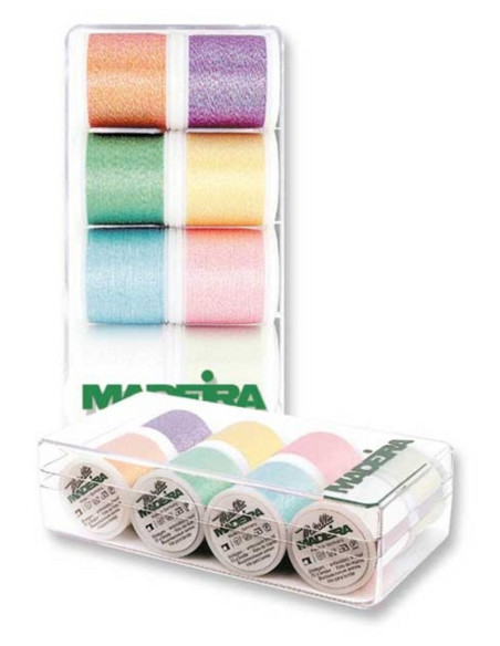 Mini doos met borduurgarens Opal Madeira