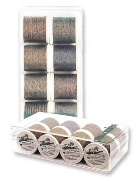 Mini doos met Metallic Soft Madeira borduurgarens