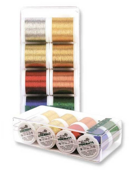 Mini doos met Metallic Classic Madeira borduurgarens