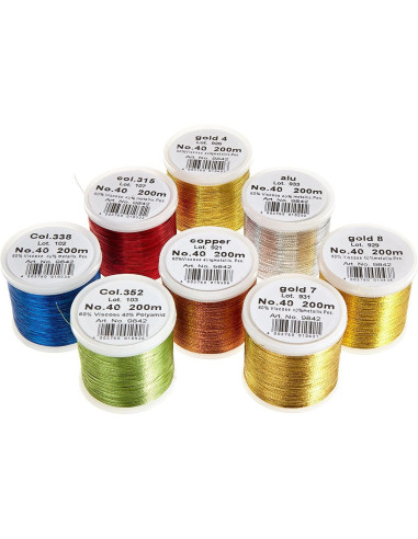 Mini doos met Metallic Classic Madeira borduurgarens
